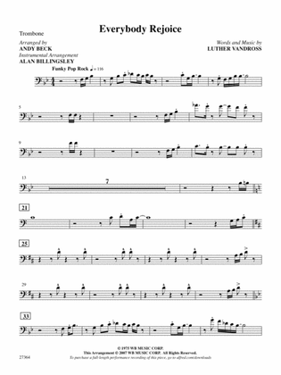 Everybody Rejoice (from The Wiz): 1st Trombone