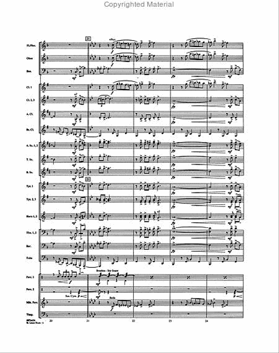 St. Louis Blues Concert Band scores gallery preview page 6