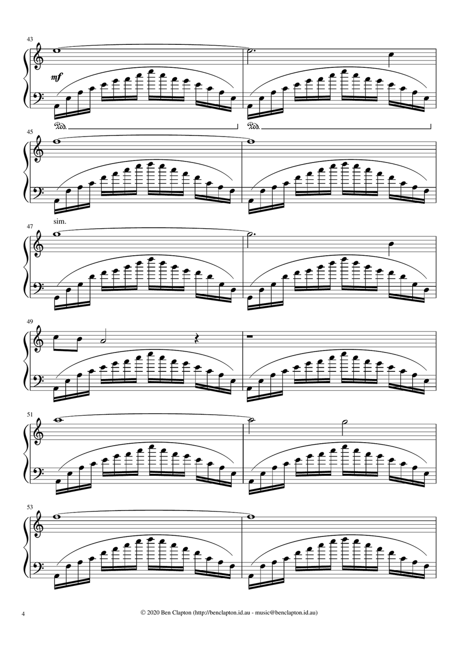 Nullabor Piano Solo scores gallery preview page 4