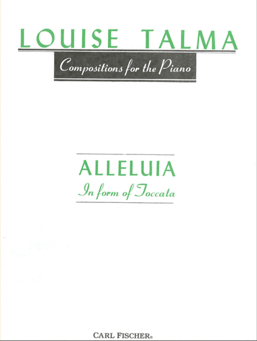 Alleluia in Form of Toccata Piano Solo scores gallery preview page 1
