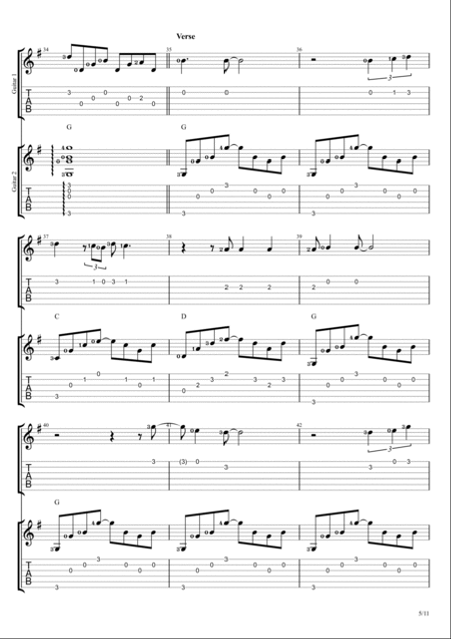 Endless Love Electric Guitar scores gallery preview page 5