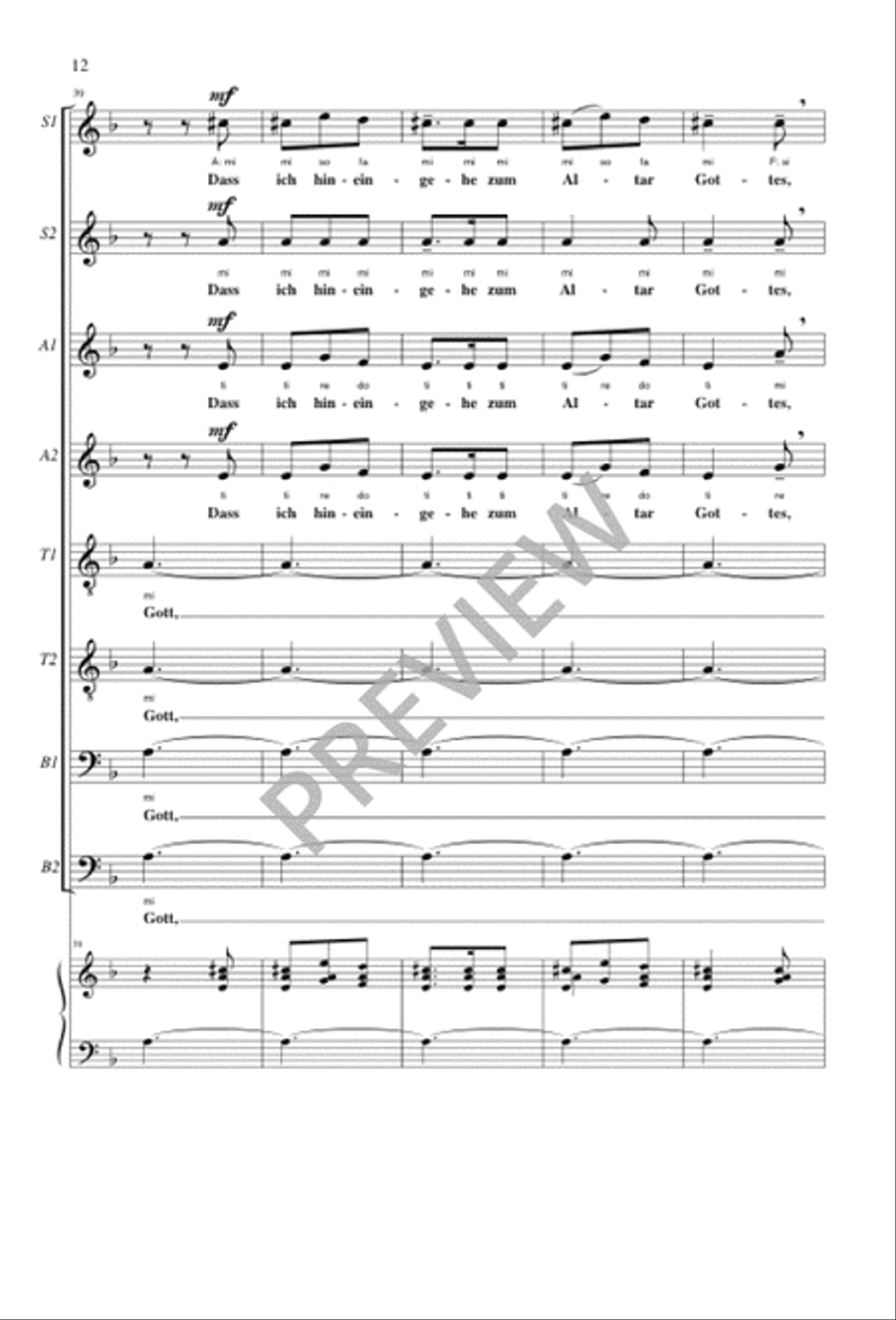 Richte mich, Gott Richte mich, Gott SSAATTBB scores gallery preview page 12