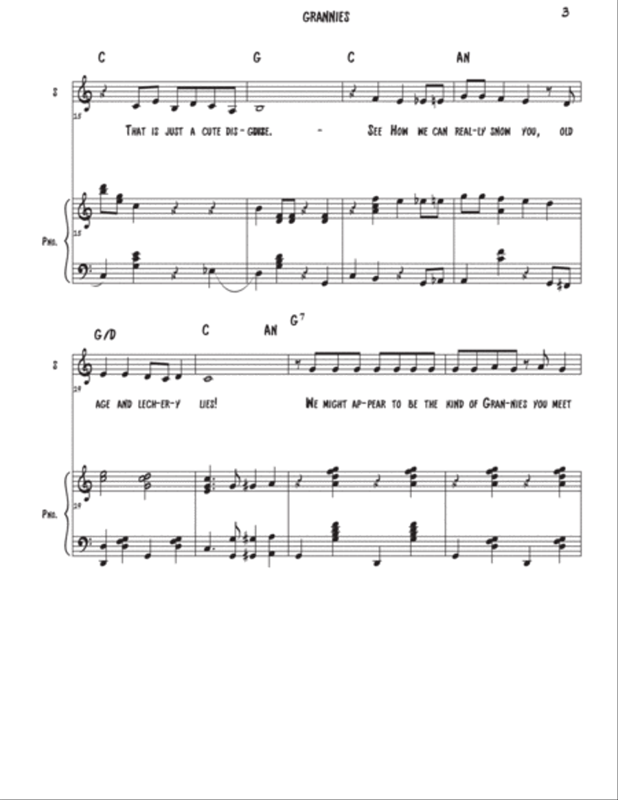 Grannies Grannies Voice scores gallery preview page 3