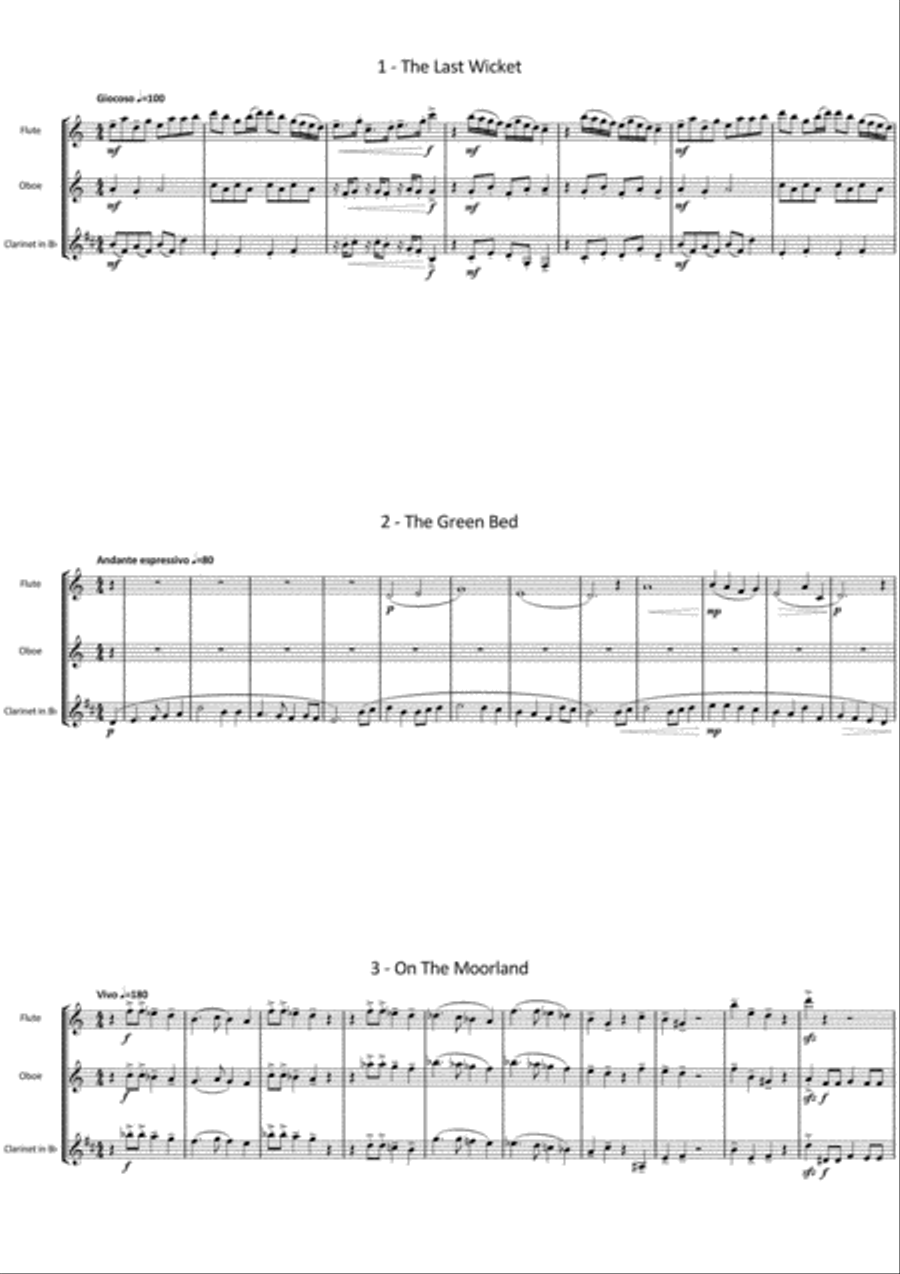 Fictions and folksongs Book 1 Clarinet scores gallery preview page 2