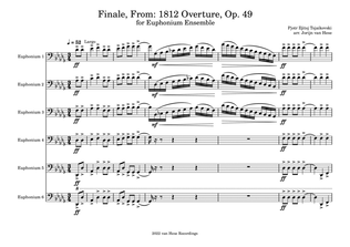 Finale, From: 1812 Overture, Op. 49 for Euphonium (B.C.) Ensemble