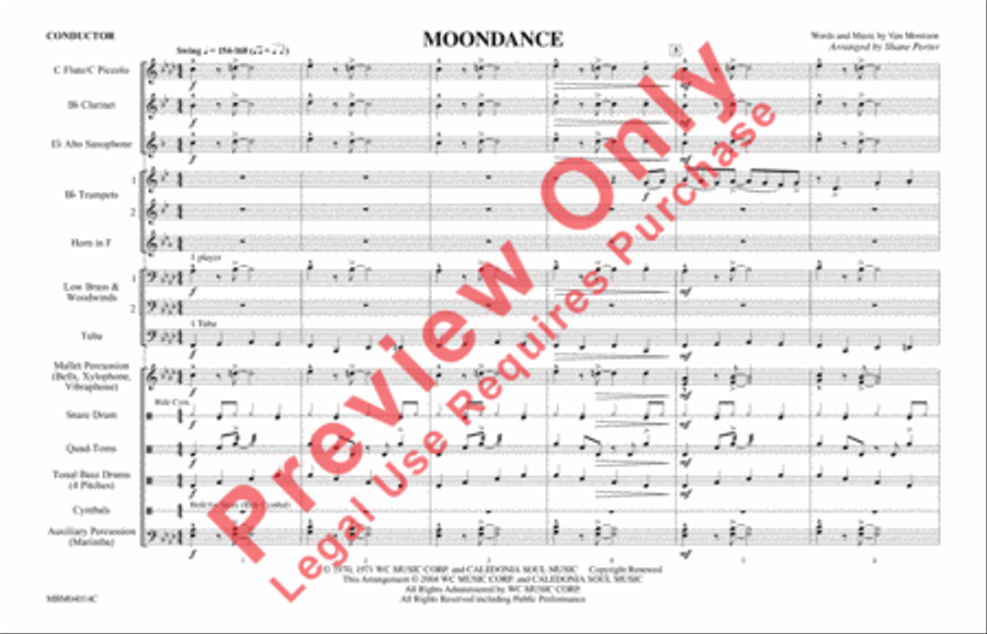 Moondance Moondance Marching Band scores gallery preview page 2