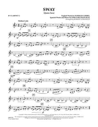 Sway (quien Sera) Dl - Bb Clarinet 2