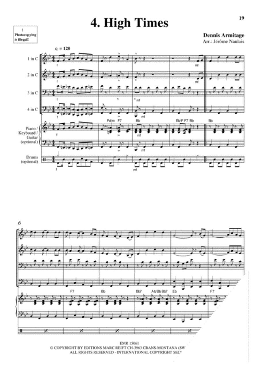 Brass Quartets Vol. 4 Brass Ensemble scores gallery preview page 6