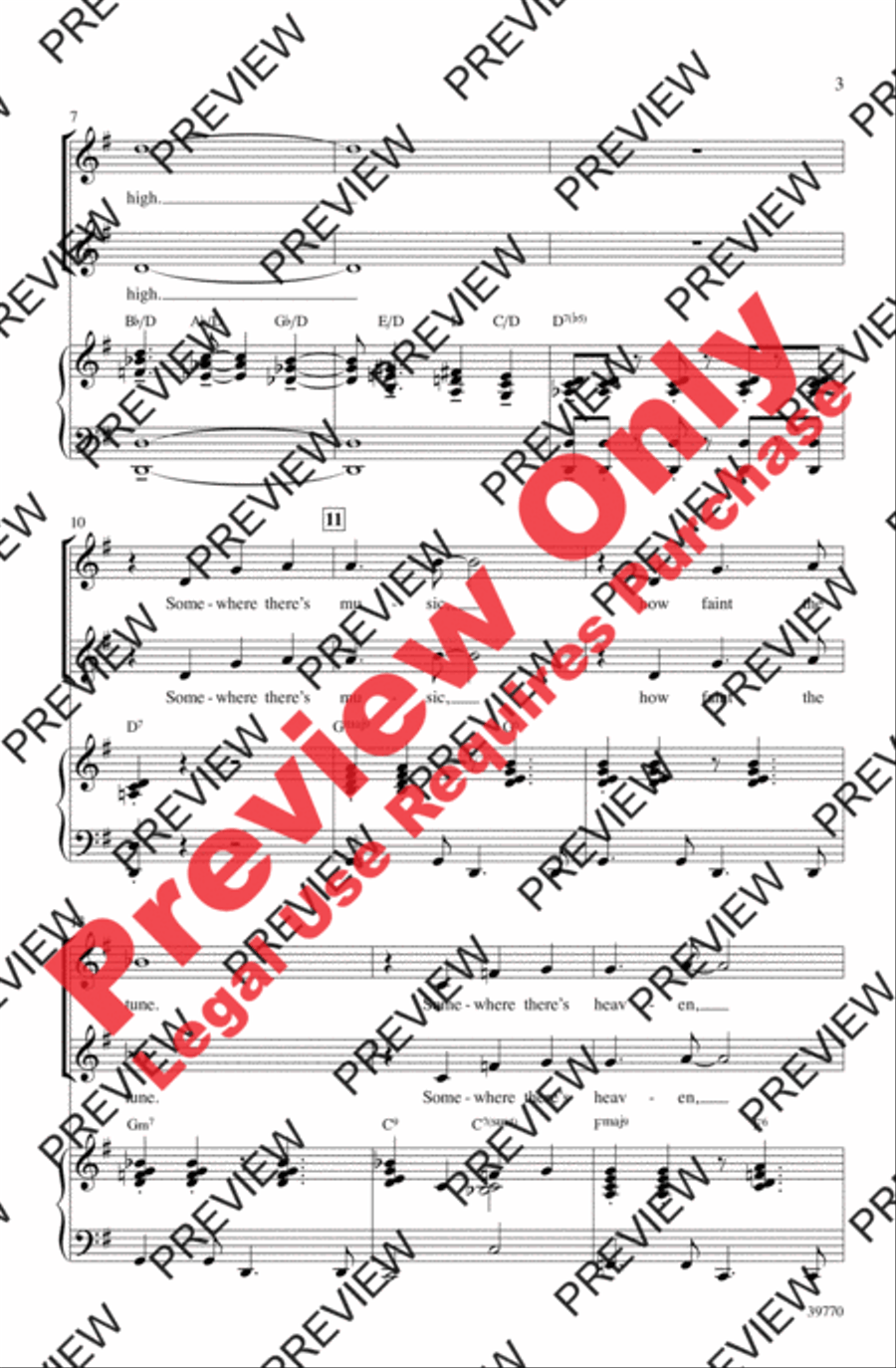 How High the Moon Women's Choir scores gallery preview page 3