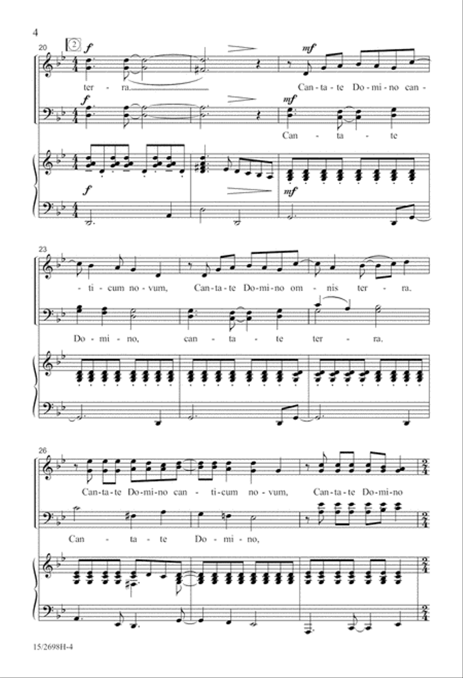 Cantate Domino 4-Part scores gallery preview page 4