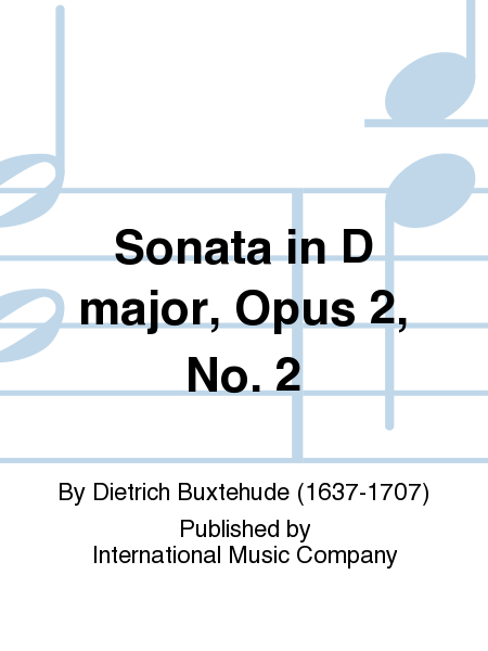 Sonata in D major, Op. 2 No. 2 (SEIFFERT)