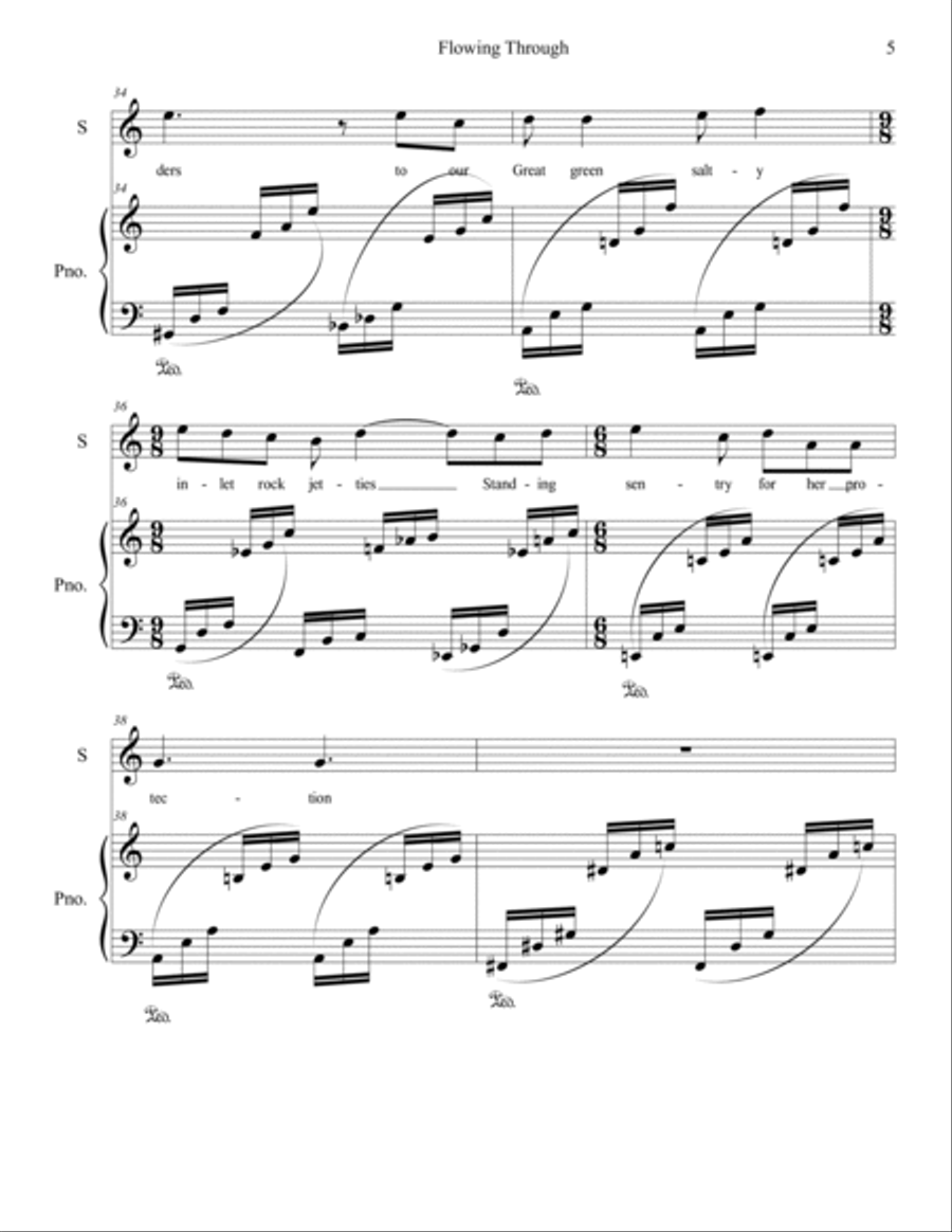 Flowing Through Voice scores gallery preview page 6