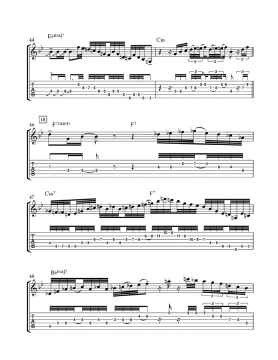 If I Should Lose You Electric Guitar scores gallery preview page 4