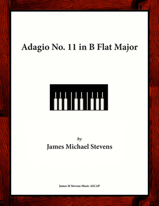 Book cover for Adagio No. 11 in B Flat Major