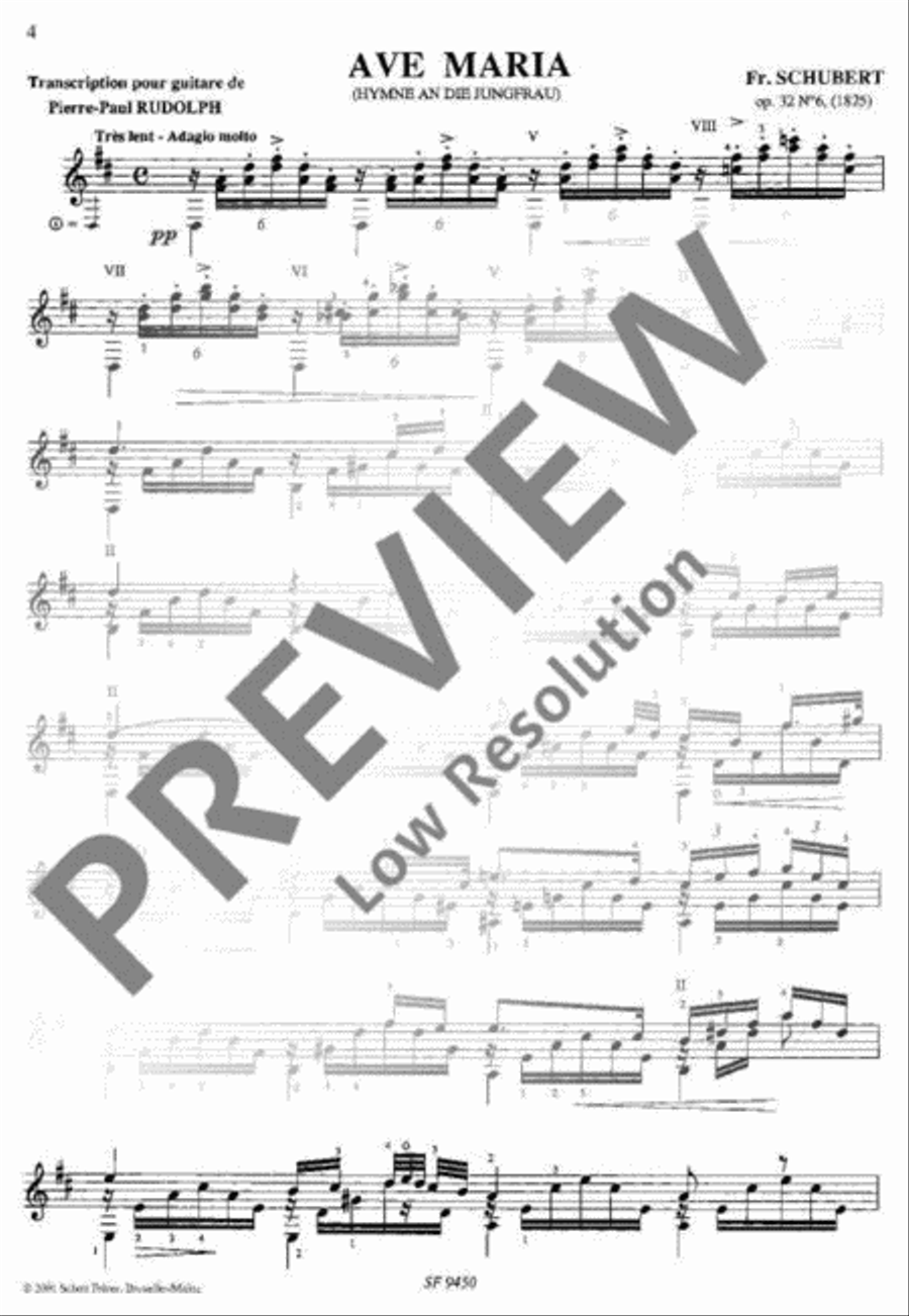 Ave Maria Classical Guitar scores gallery preview page 5
