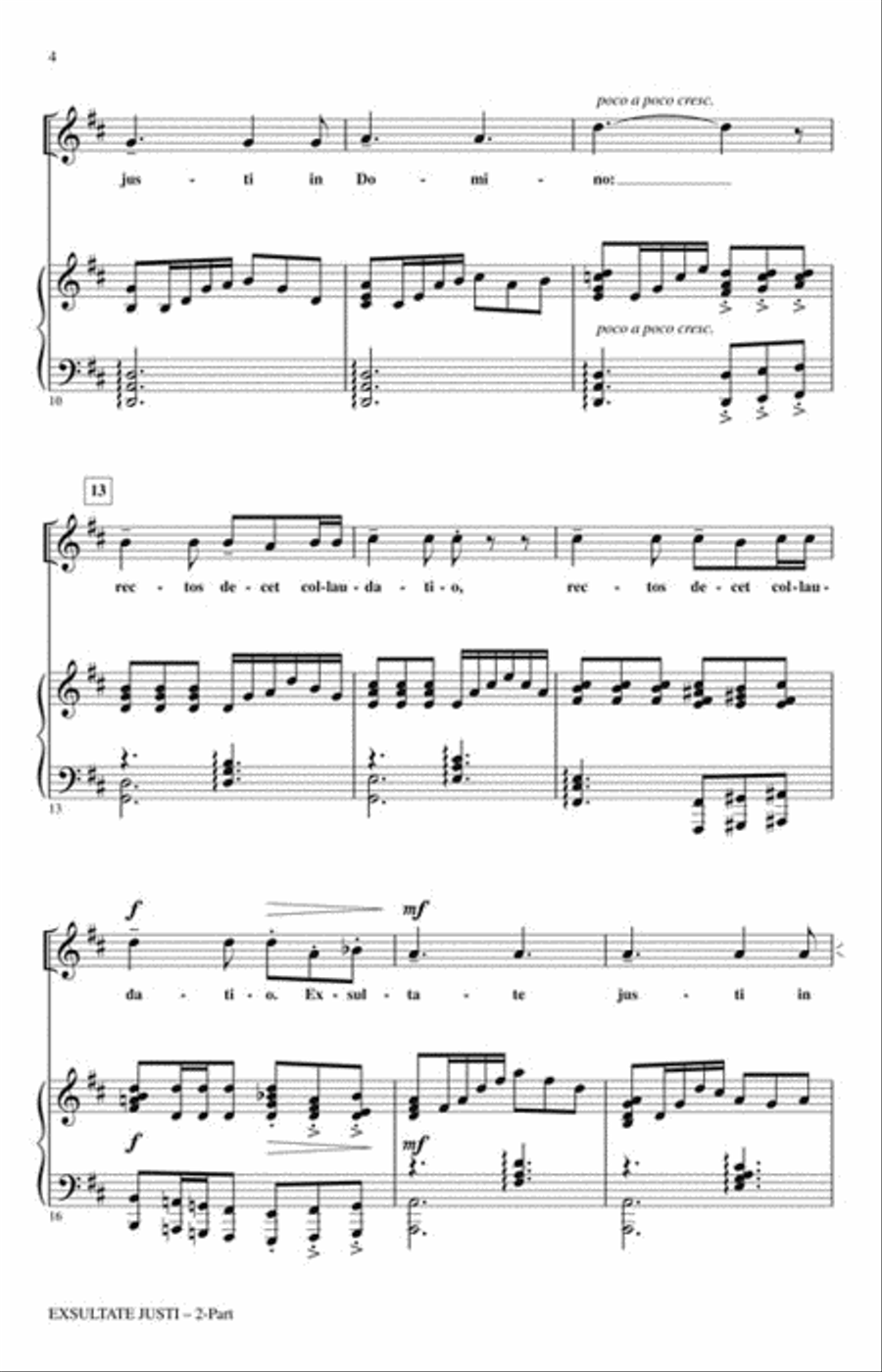 Exsultate Justi 2-Part scores gallery preview page 3