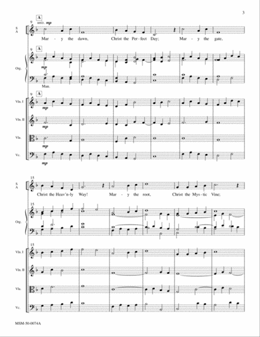 Mary the Dawn Choir scores gallery preview page 4