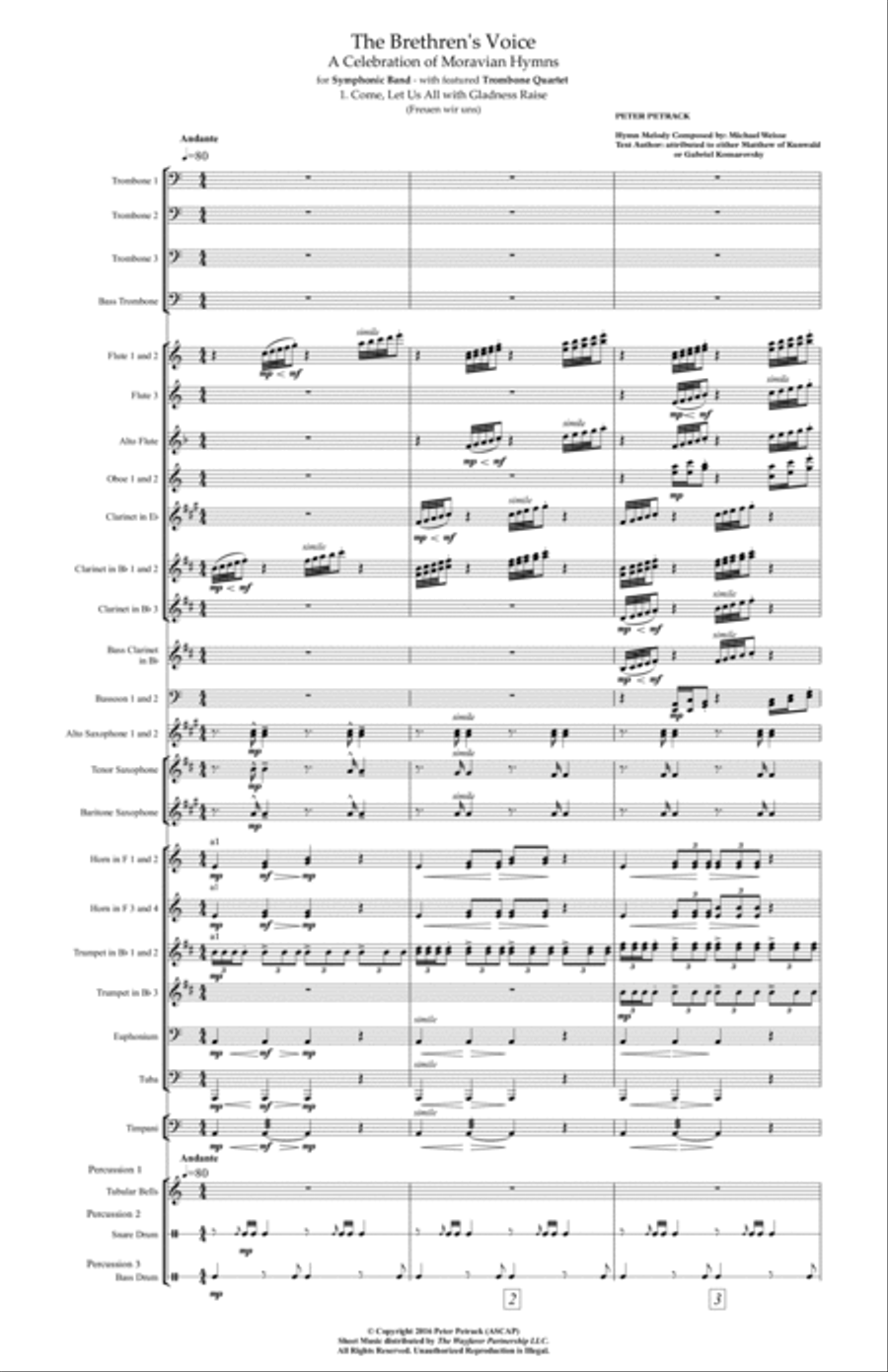 The Brethren's Voice Concert Band scores gallery preview page 3