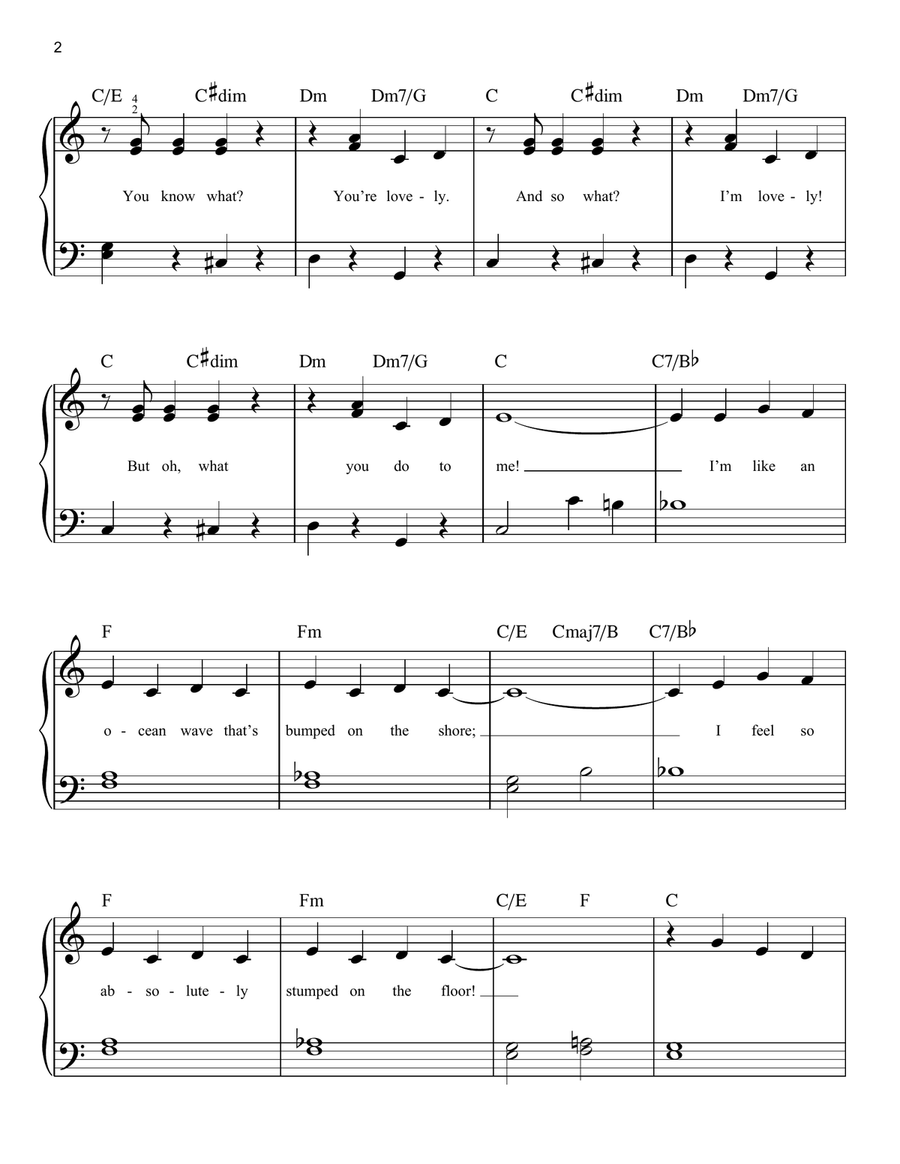 I Won't Dance Voice scores gallery preview page 2