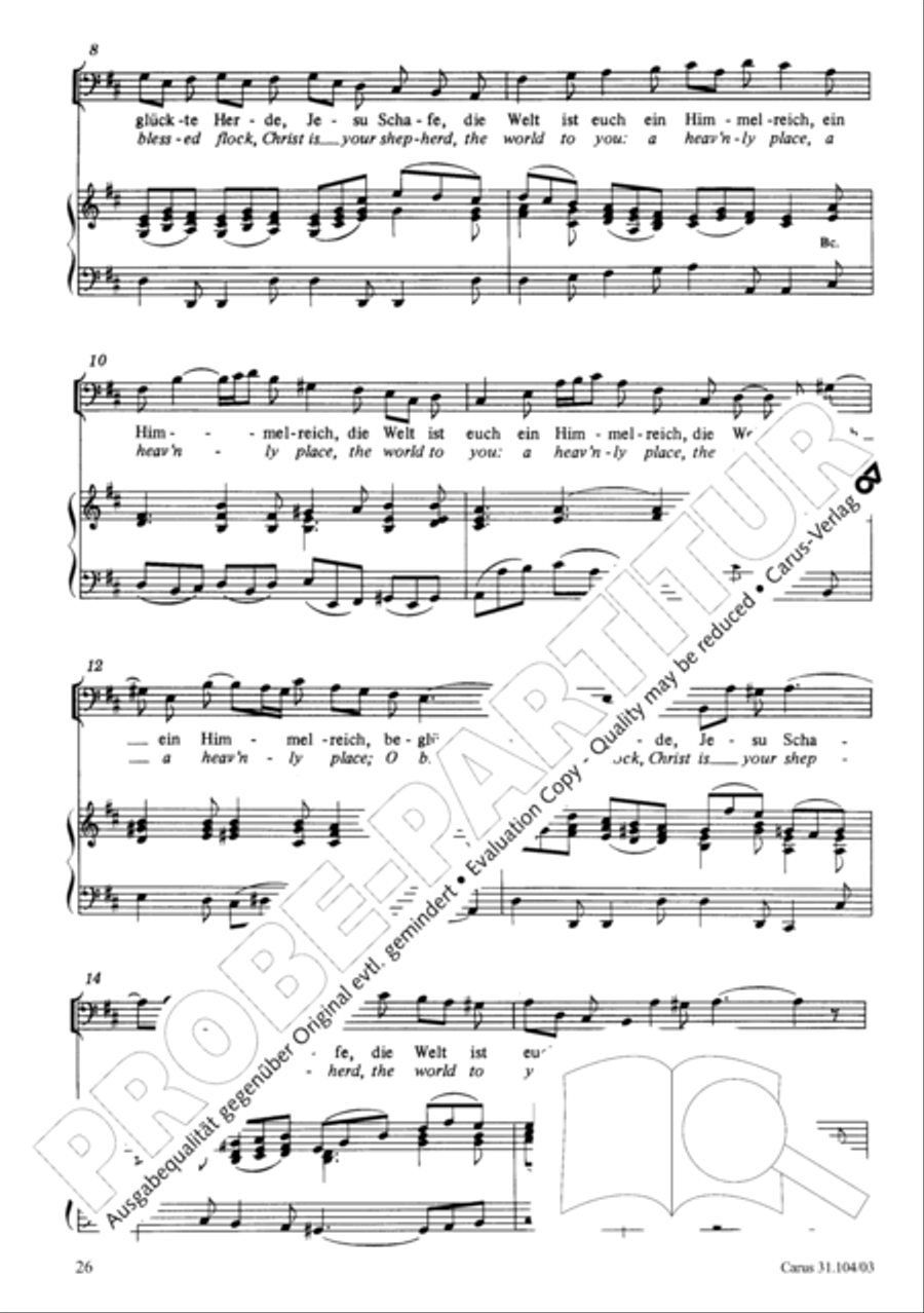 O shield of Israel, hear us (Du Hirte Israel, hore) TB scores gallery preview page 27