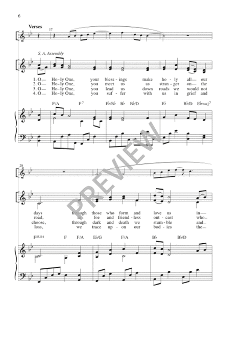 All Is Gift, All Is Grace 3-Part scores gallery preview page 6