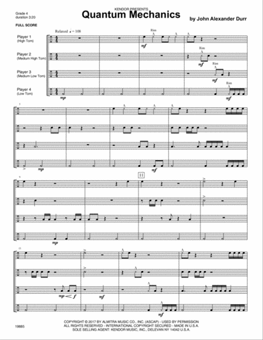 Quantum Mechanics Percussion scores gallery preview page 2