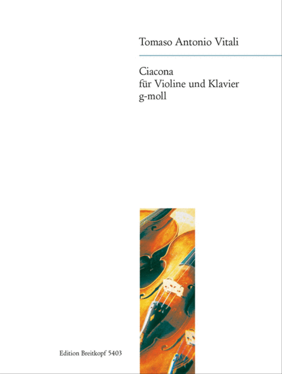 Ciacona in G minor Ciacona in G minor Violin Solo scores gallery preview page 1