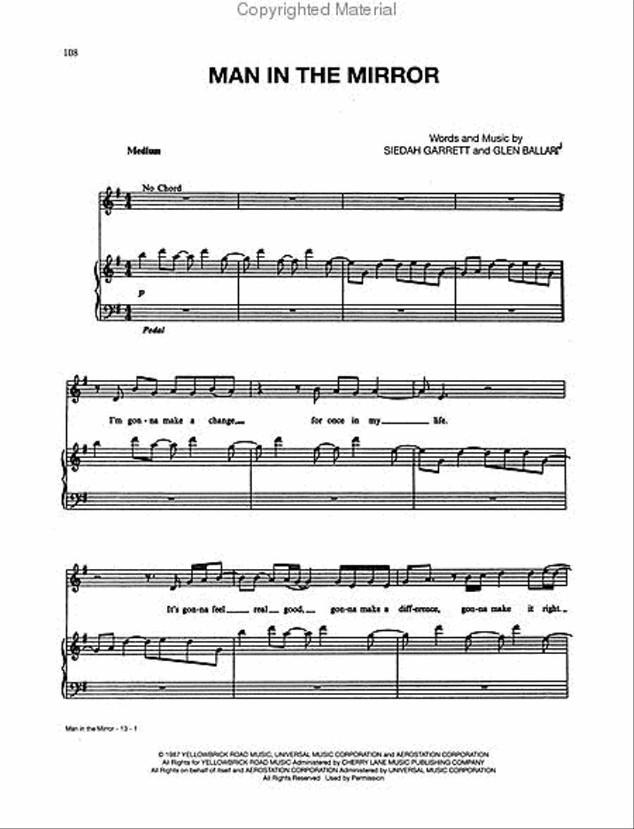 Michael Jackson's This Is It Piano, Vocal, Guitar scores gallery preview page 4