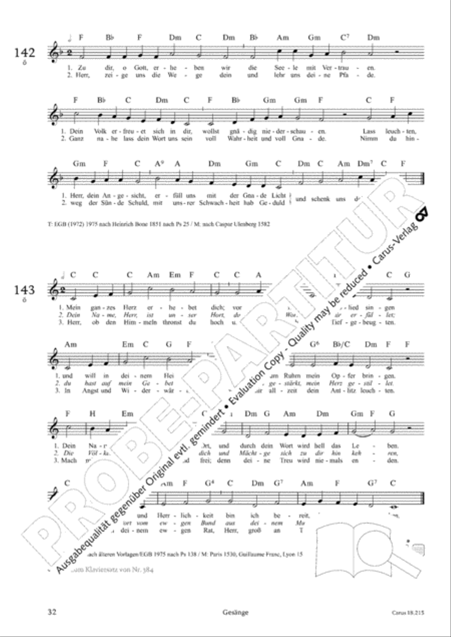Gitarrenbuch zum Gotteslob Guitar scores gallery preview page 31