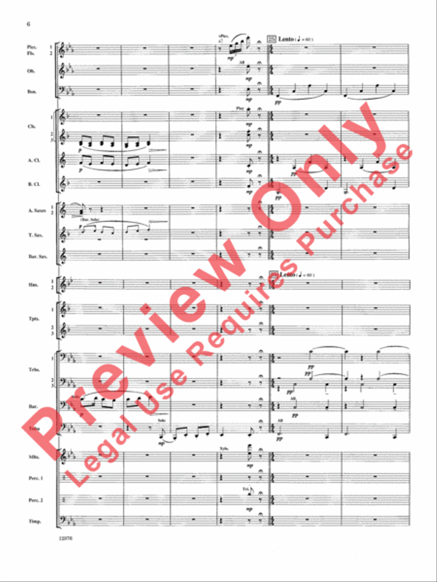 Fantasy on Yankee Doodle Concert Band scores gallery preview page 7