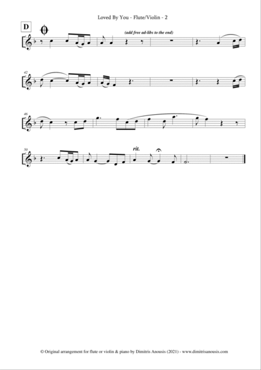 Loved By You Flute scores gallery preview page 4