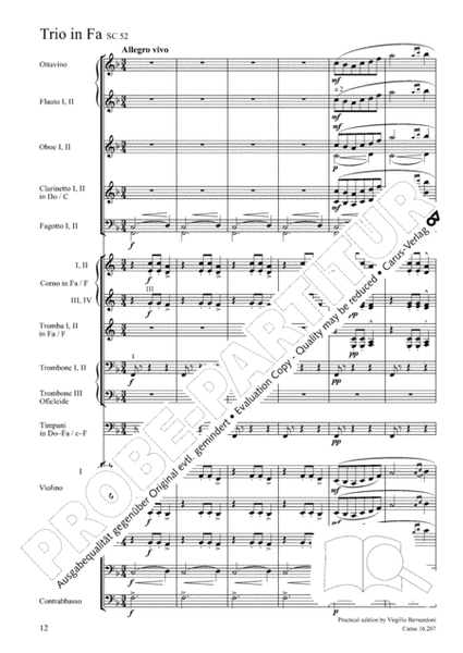 Puccini: Scherzo in A minor / Trio in F major