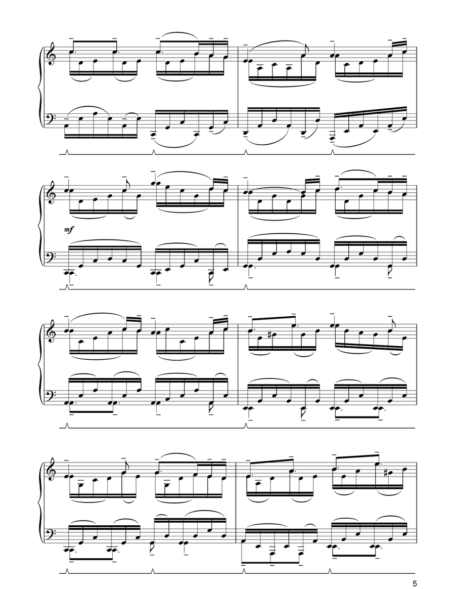 The Heart Asks Pleasure First: The Promise / The Sacrifice Piano Solo scores gallery preview page 5