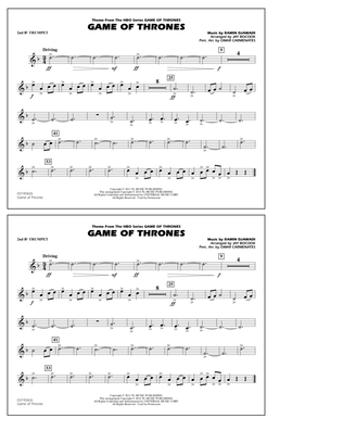 Book cover for Game of Thrones (arr. Jay Bocook) - 2nd Bb Trumpet