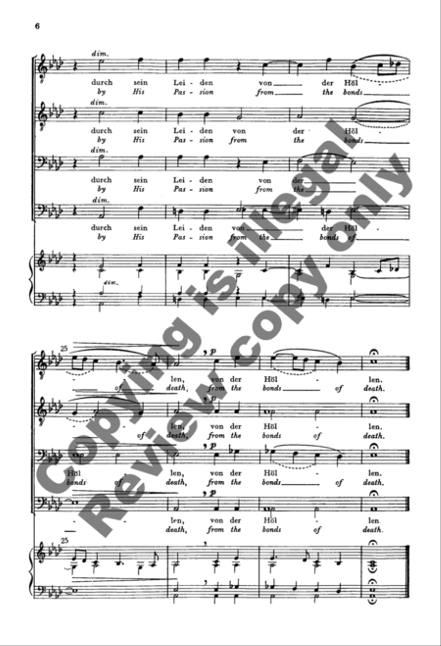 Thanks Be Unto Christ (Dank sei unserm Herrn) TTBB scores gallery preview page 5