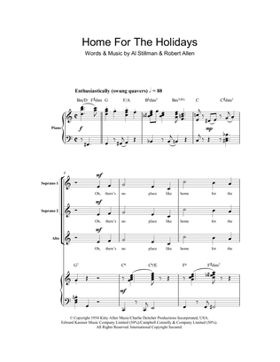 (There's No Place Like) Home For The Holidays (arr. Berty Rice)