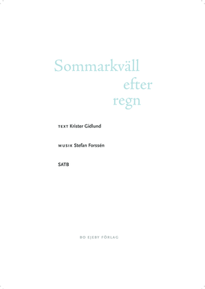 Book cover for Sommarkväll efter regn