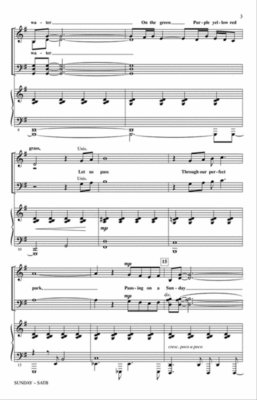 Sunday 4-Part scores gallery preview page 3