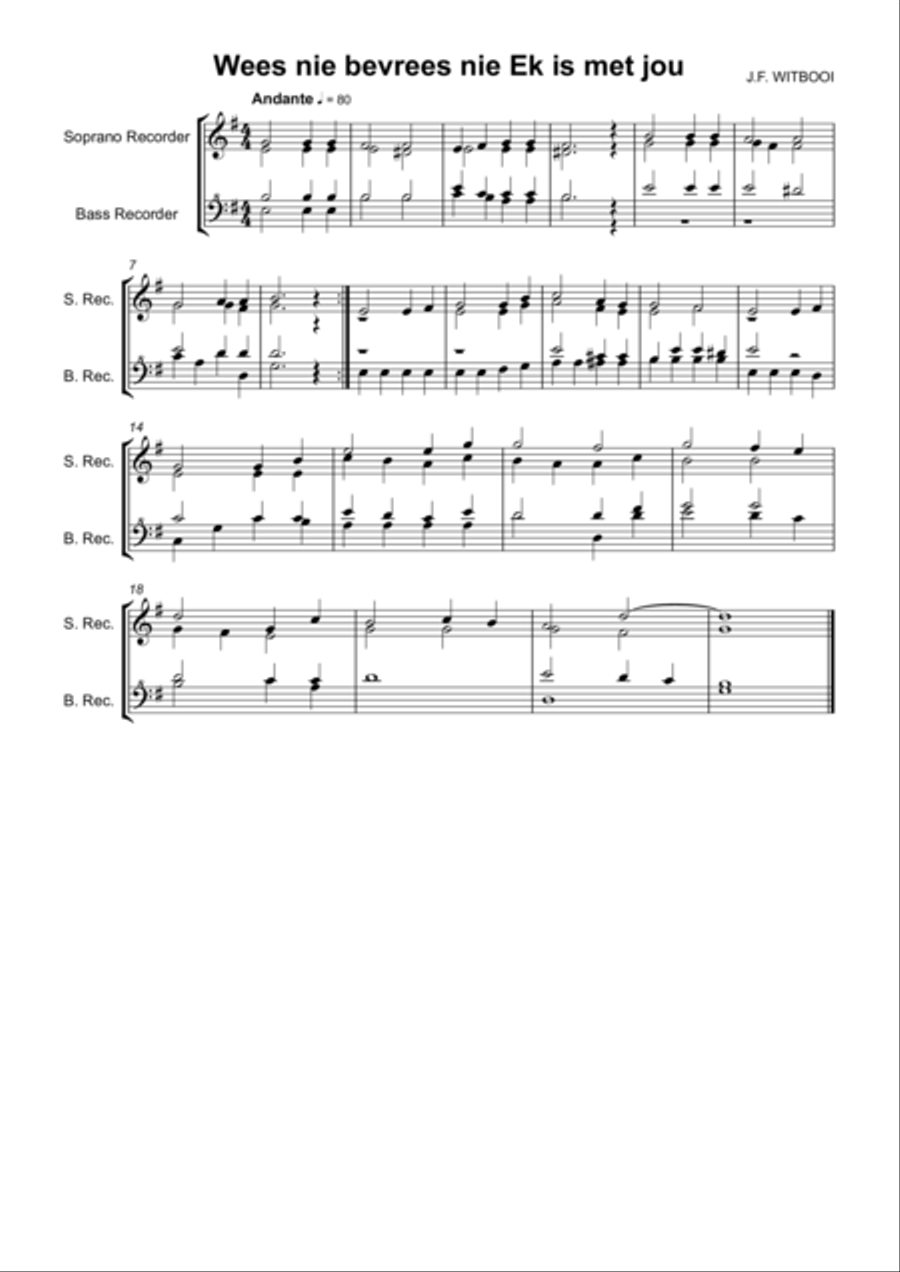 Recorder Quartet Sonata 1 mov I Moderato Recorder scores gallery preview page 1