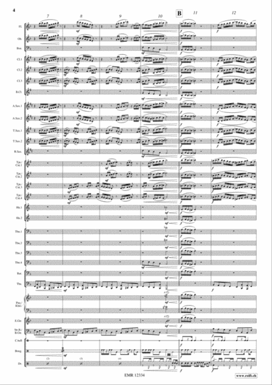 Le Gendarme en Balade Le Gendarme en Balade Concert Band scores gallery preview page 4