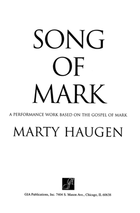 Book cover for The Song of Mark - Children's edition