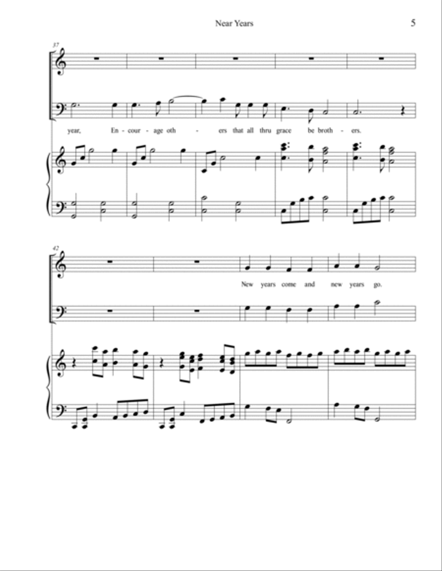 New Years 4-Part scores gallery preview page 5