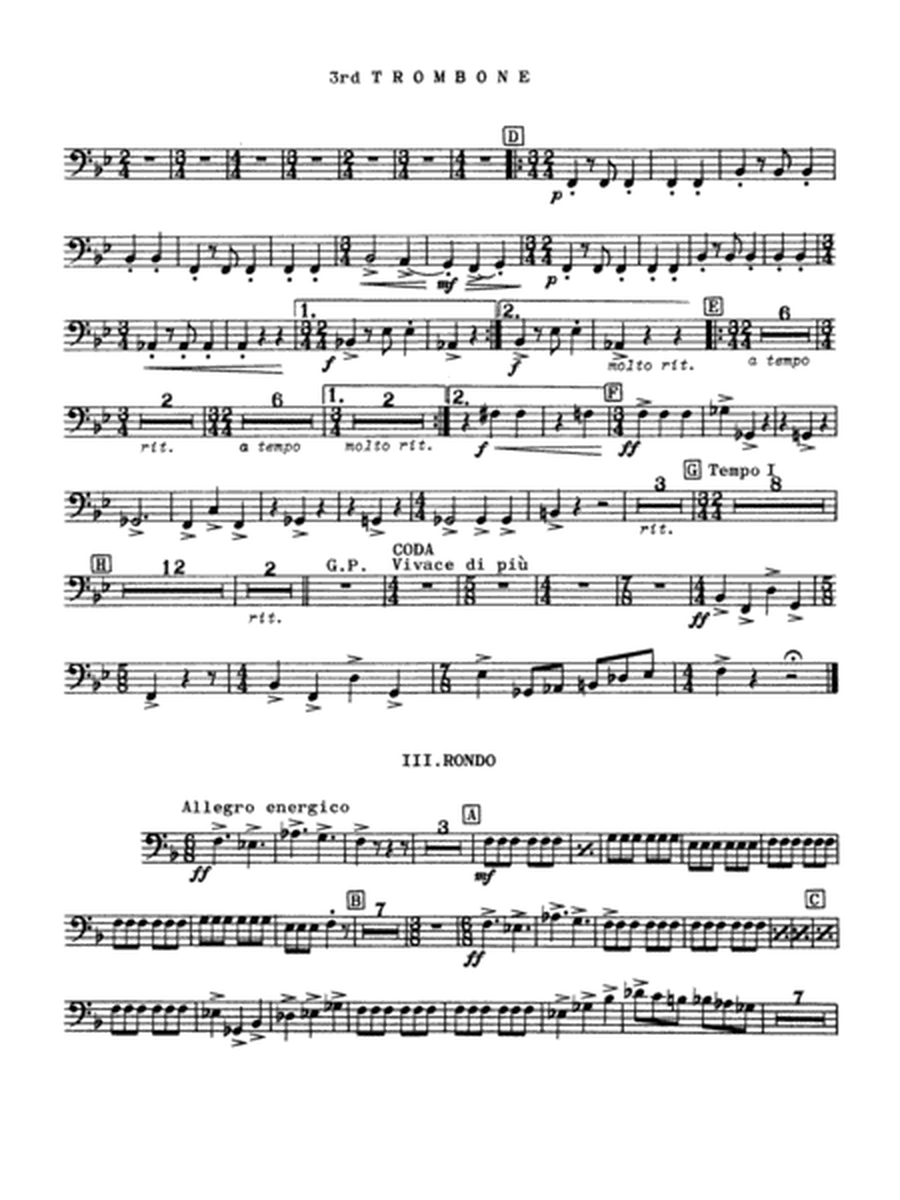 Third Suite (I. March, II. Waltz, III. Rondo): 3rd Trombone