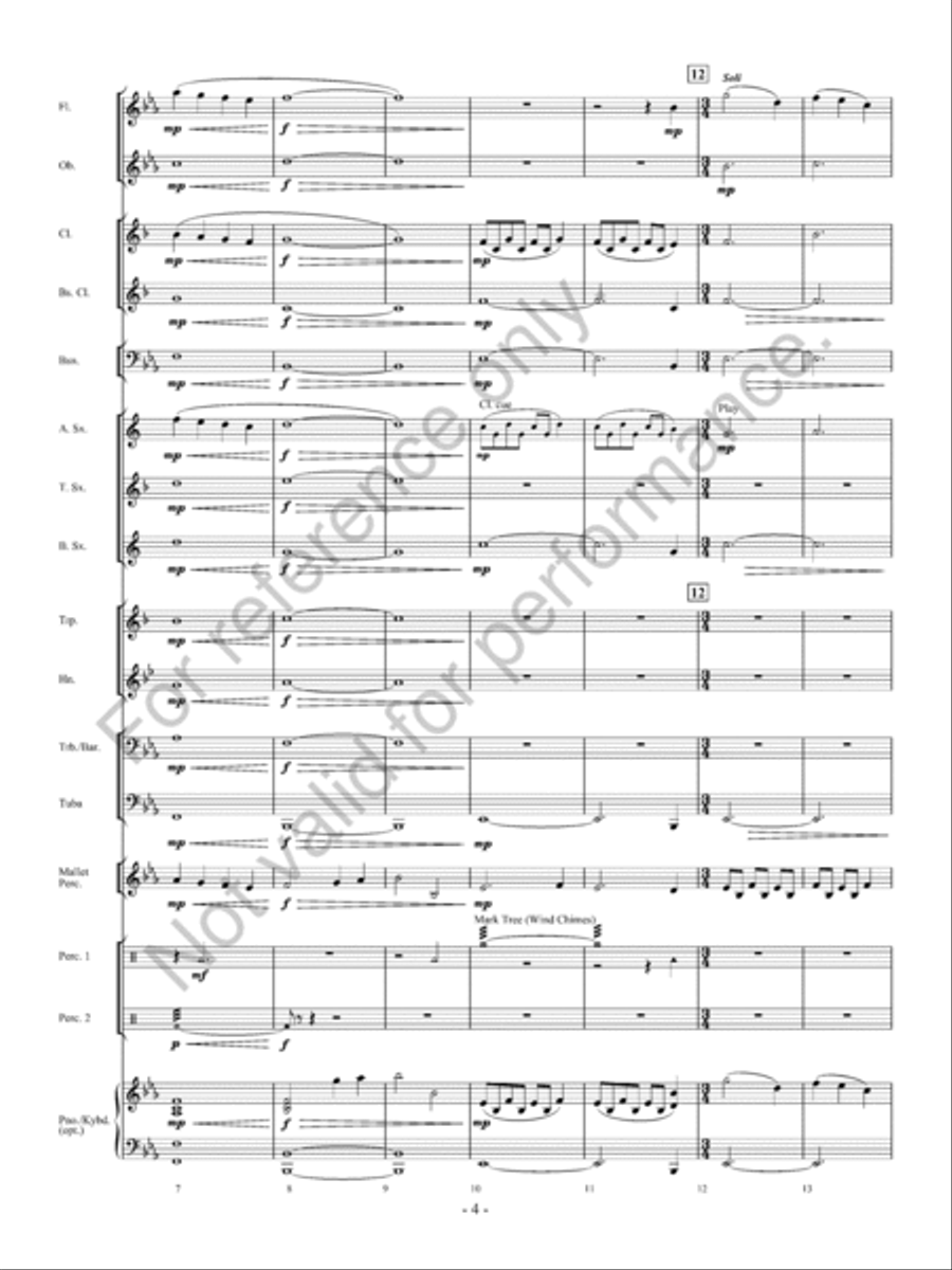 Upon A Midnight Clear Concert Band scores gallery preview page 5