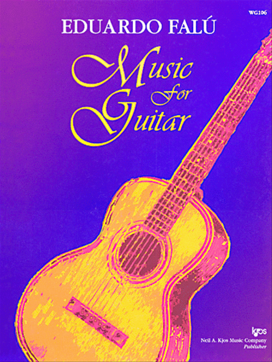 Eduardo Falu, Music For the Guitar Guitar scores gallery preview page 1