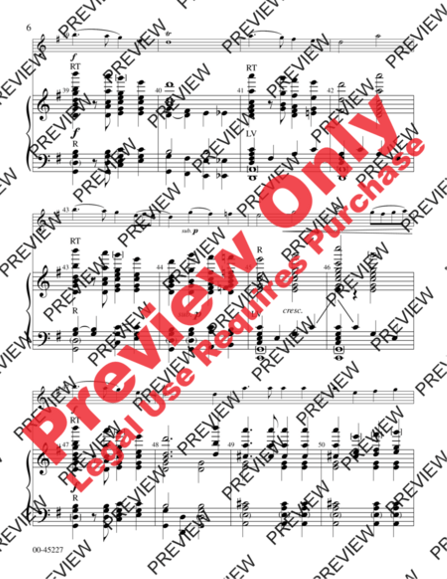 Sergeant Banyon's March Handbell Choir scores gallery preview page 6