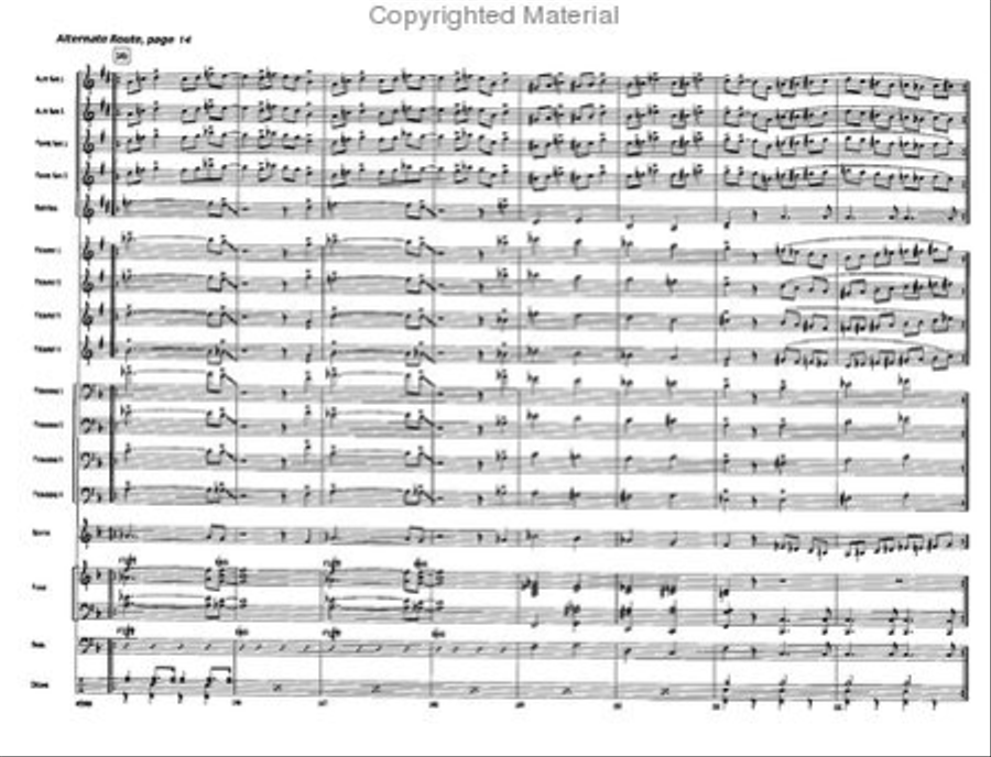 Alternate Route Jazz Ensemble scores gallery preview page 14