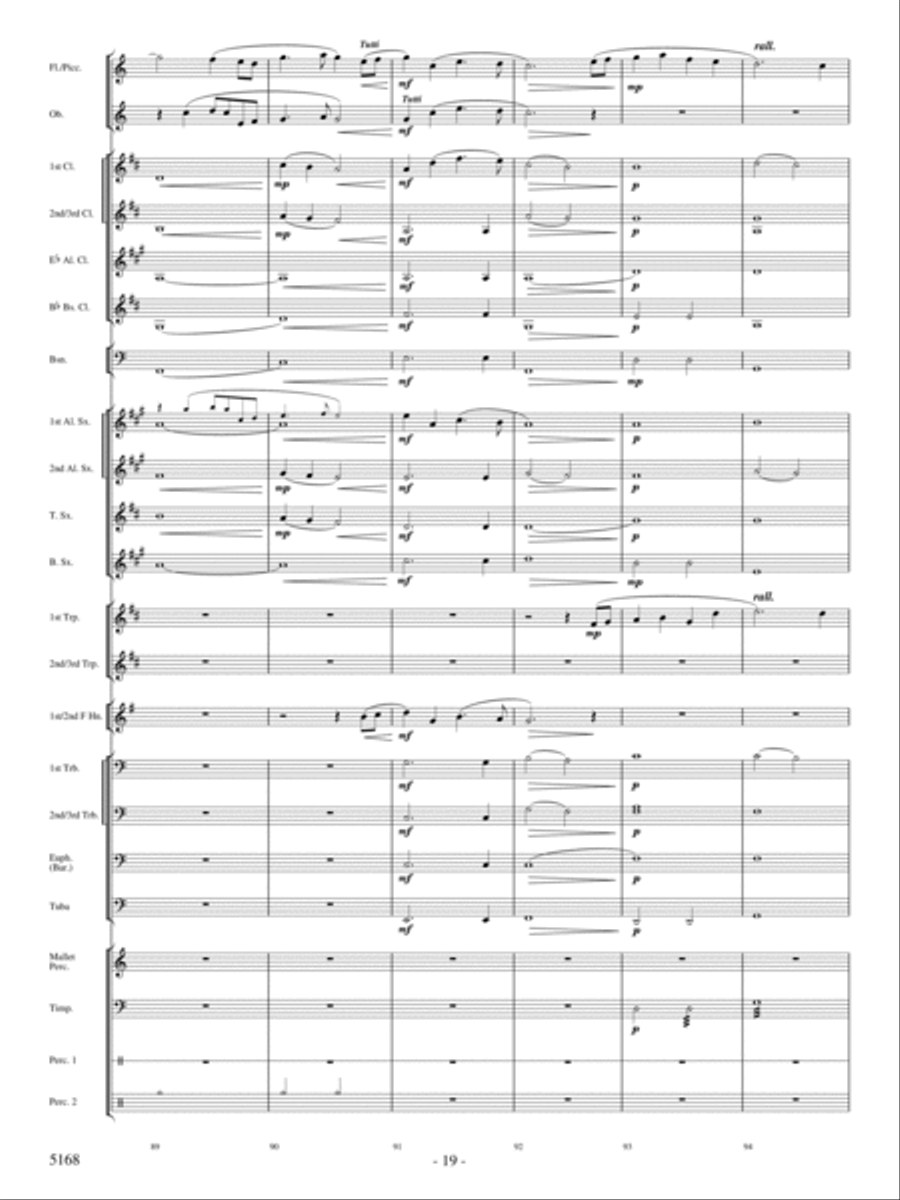 Brule River Celebration Concert Band scores gallery preview page 18