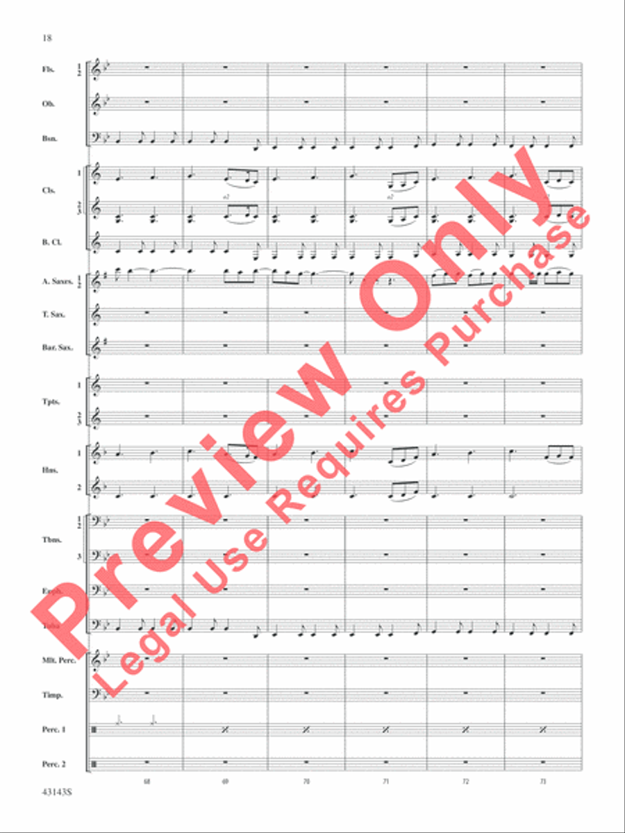 Rocky on Broadway Rocky on Broadway Concert Band scores gallery preview page 19
