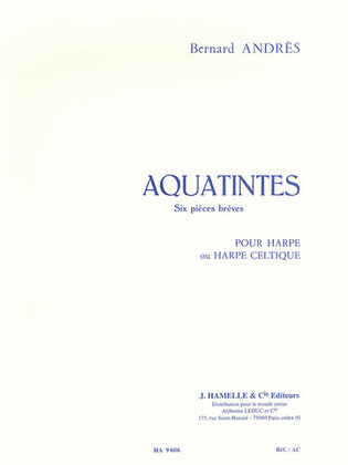 Book cover for Aquatintes Pour Harpe